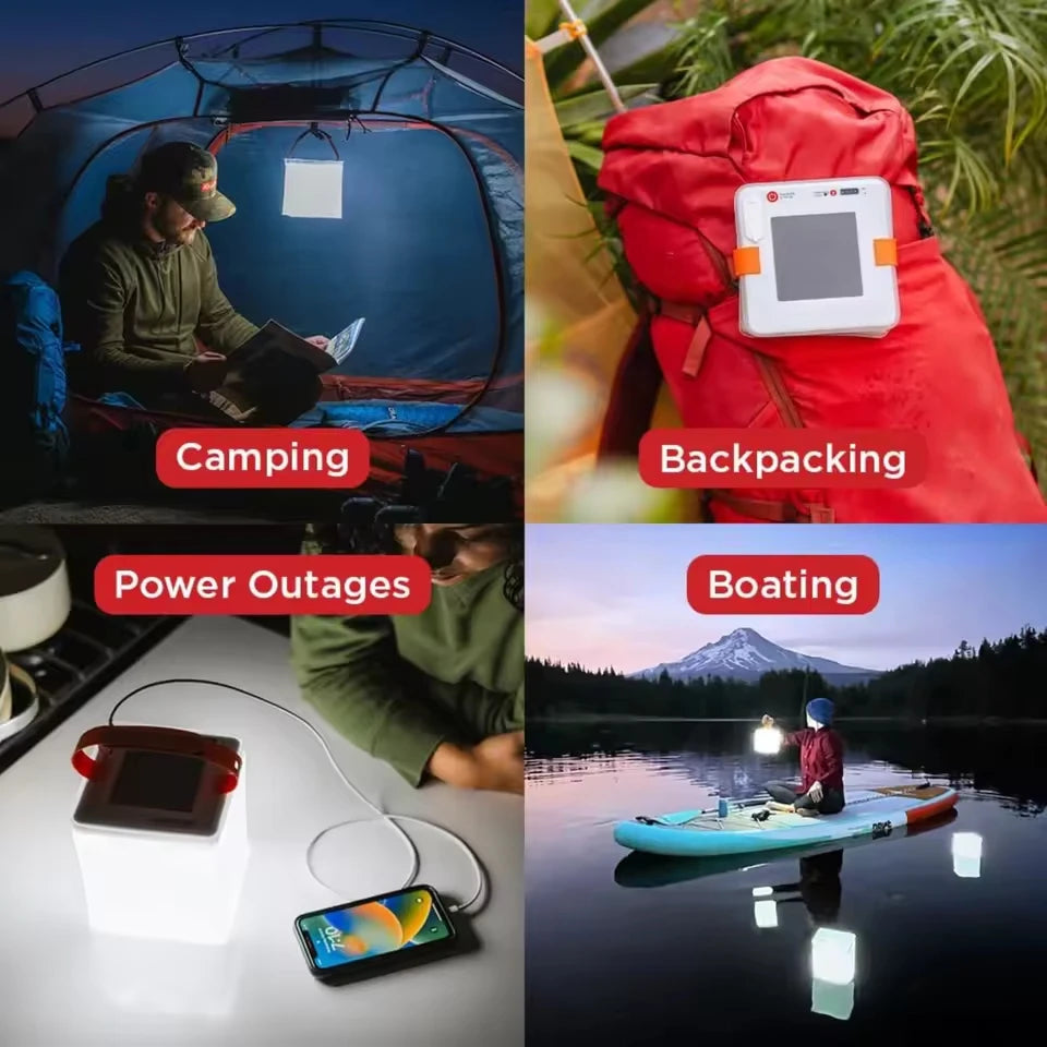 2-in-1 Solar Camping Lantern and Phone Charger
