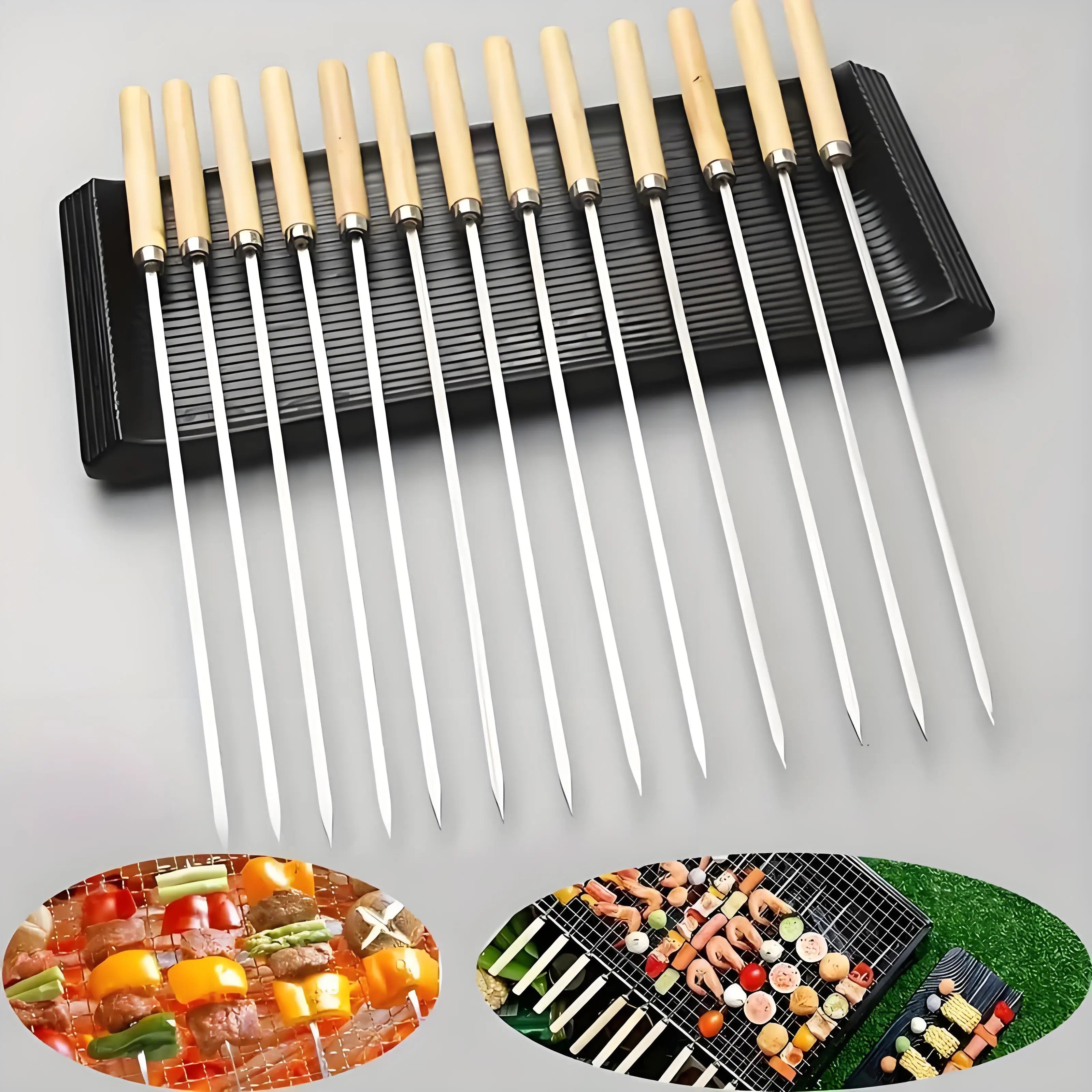 50 pack Stainless Steel BBQ Skewers Main image