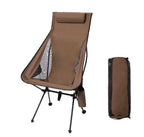 Portable Folding Camping Chair with Headrest