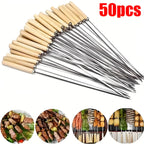 50 pack Stainless Steel BBQ Skewers