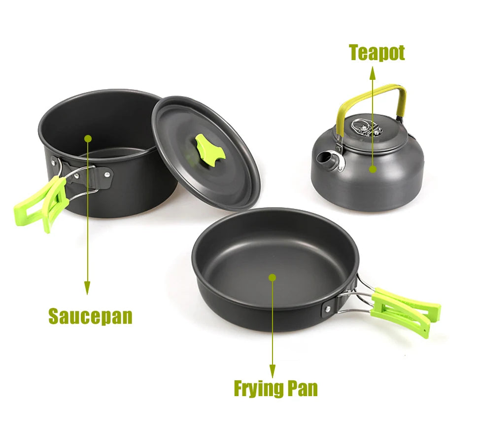Camping Cookware Kit - Family Camping Cookware