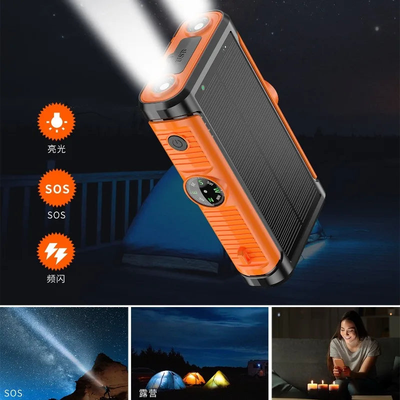 Magnetic Wireless Camping Powerbank with Cables