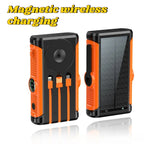 Magnetic Wireless Camping Powerbank with Cables