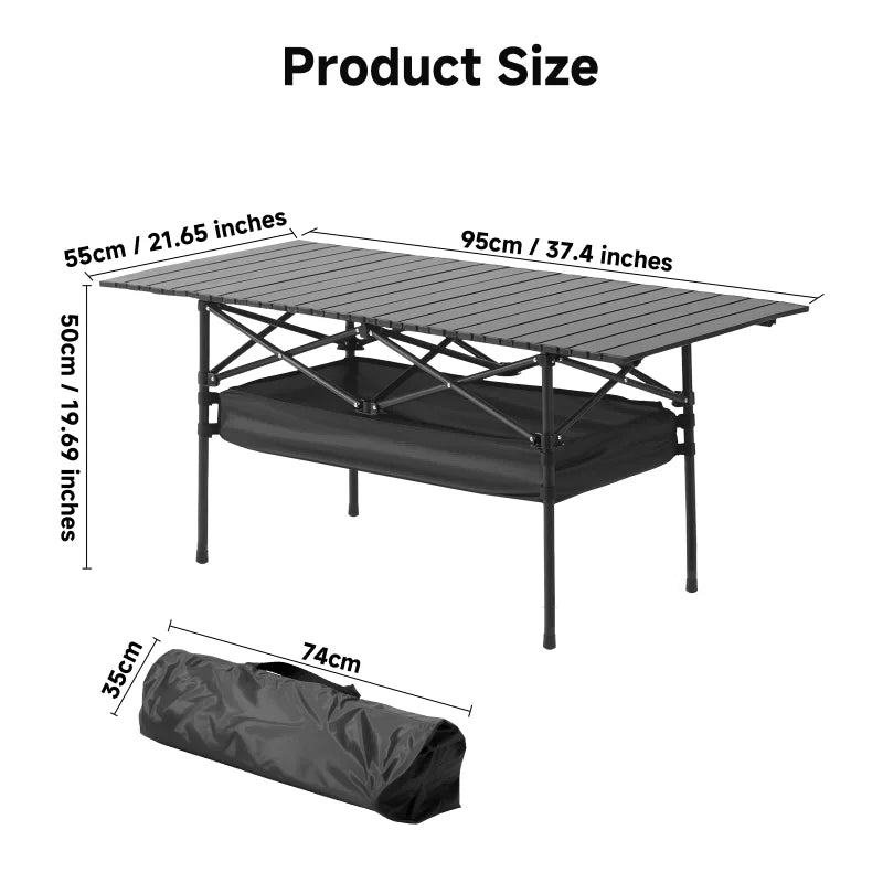 Height Adjustable Camping Table