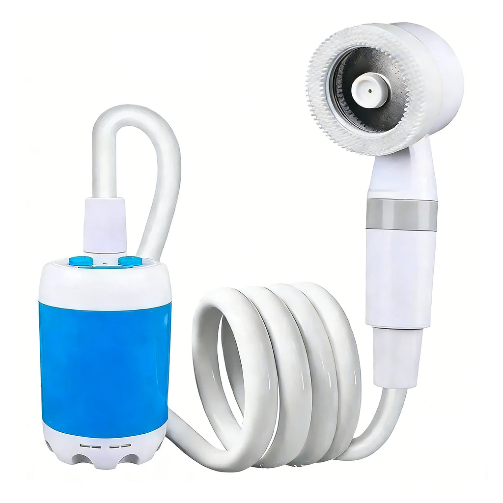 Portable Camping Shower Rechargeable – Luna Outdoors USB Shower Pump, 2 Flow Speeds