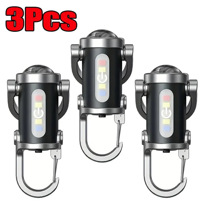 Rechargeable Mini Pocket Keychain Flashlight
