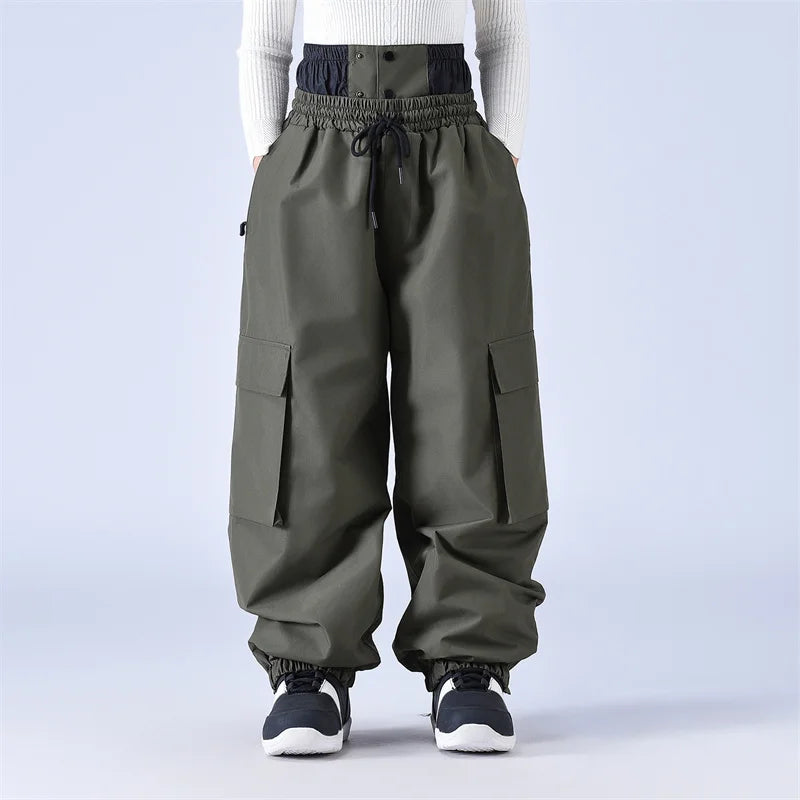 Loose-Fit Unisex Ski Bib Pants