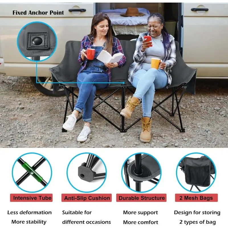 Foldable  Outdoor Loveseat For Camping