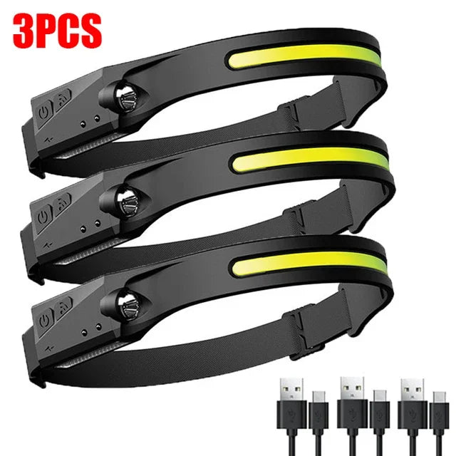 Rechargeable Headlight With Sensor