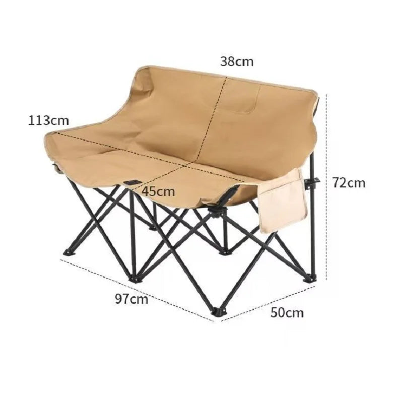 Foldable  Outdoor Loveseat For Camping