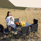 Outdoor Folding Long Table With Storage