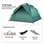 Quick Opening Outdoor Folding Tent