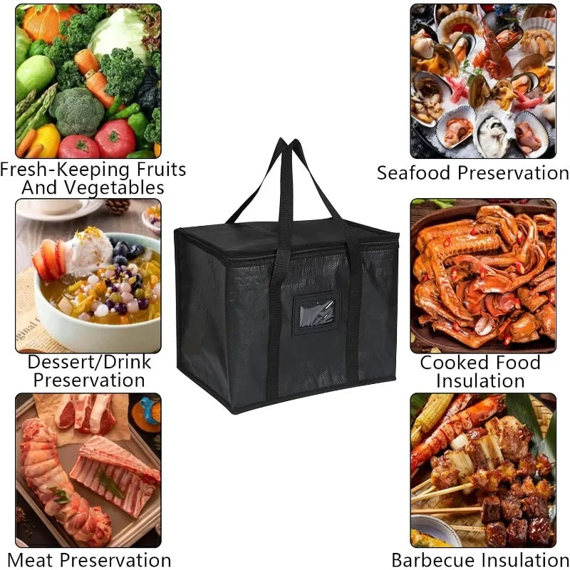 Insulated Large Capacity Thermal Lunch Bag