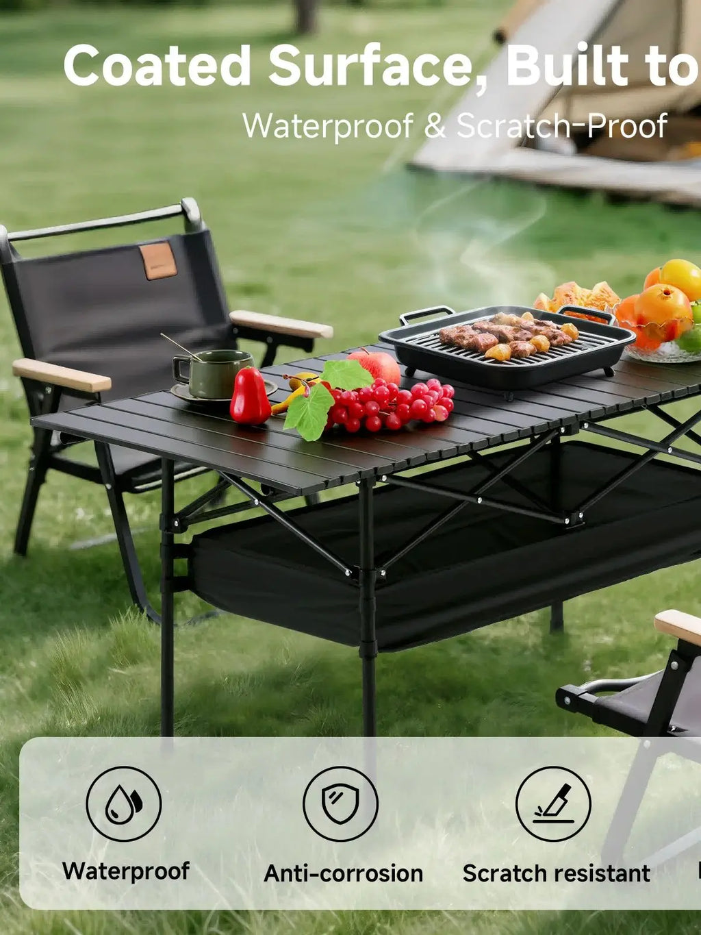 Height Adjustable Camping Table