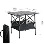 Outdoor Folding Long Table With Storage