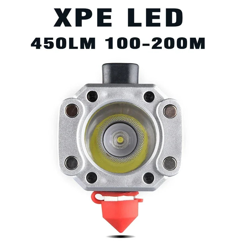 Super Bright Flashlight with Safety Hammer and Strong Magnets