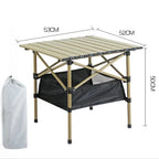 Outdoor Folding Long Table With Storage