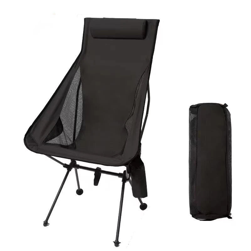 Portable Folding Camping Chair with Headrest