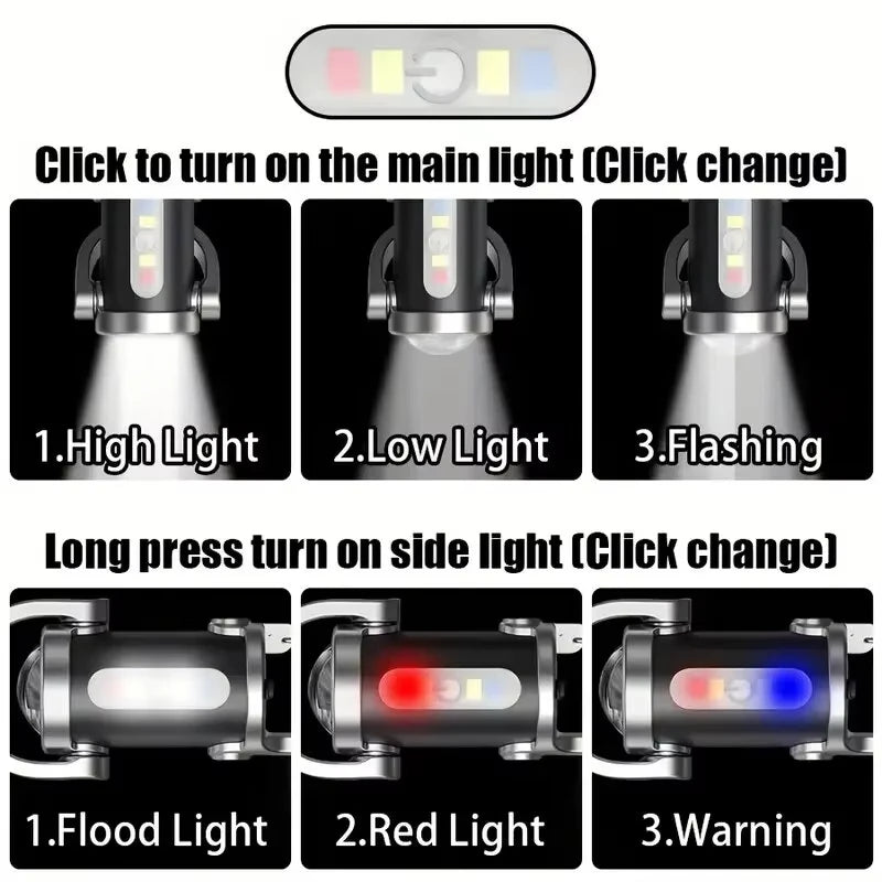 Rechargeable Mini Pocket Keychain Flashlight