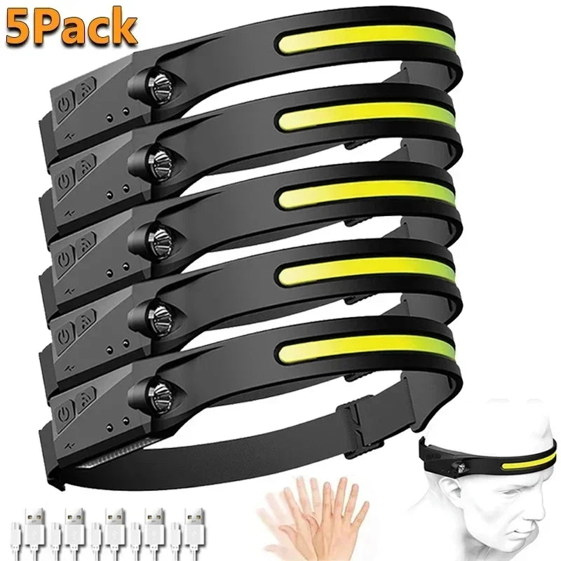 Rechargeable Headlight With Sensor