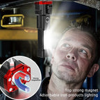 Super Bright Flashlight with Safety Hammer and Strong Magnets
