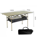 Outdoor Folding Long Table With Storage