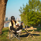 Outdoor Portable Folding Moon Chair