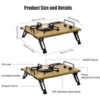 Stainless Steel Camping Table Stove