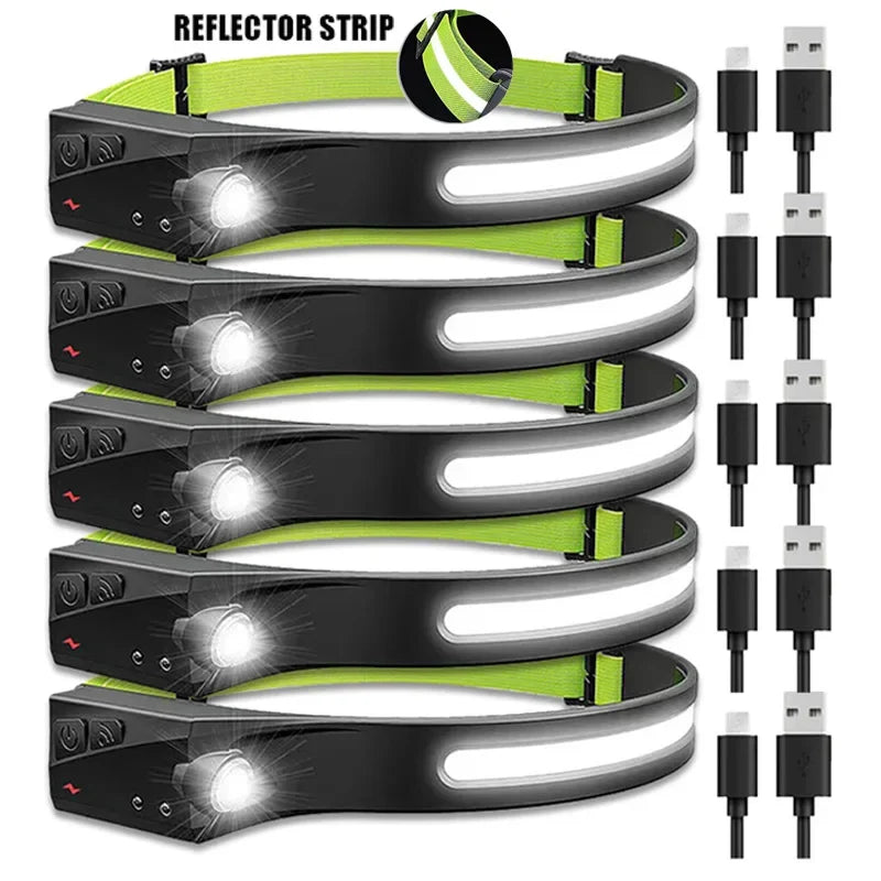 Rechargeable Headlight With Sensor