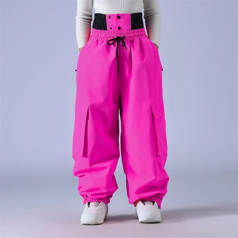Loose-Fit Unisex Ski Bib Pants
