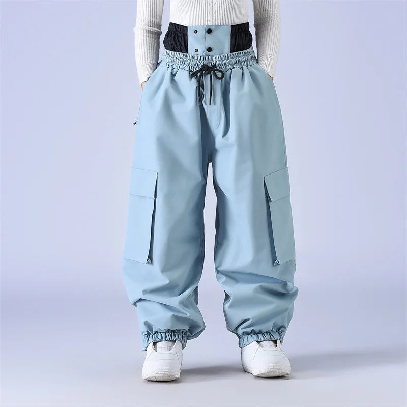 Loose-Fit Unisex Ski Bib Pants