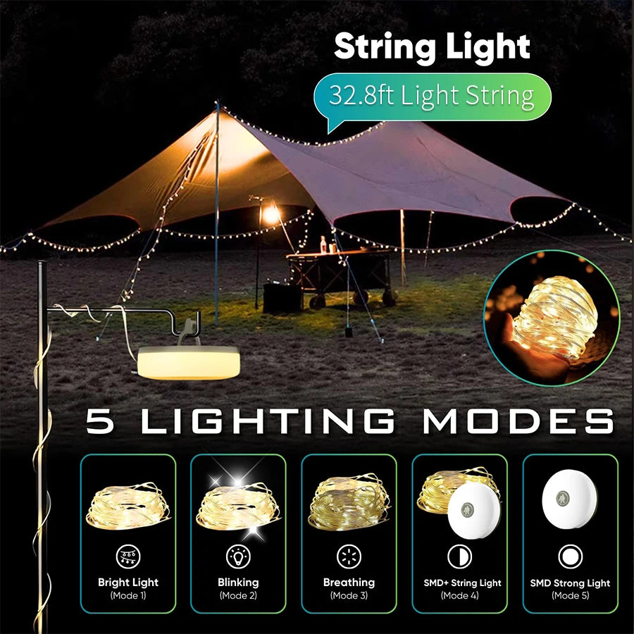 Rechargeable Camping String Light