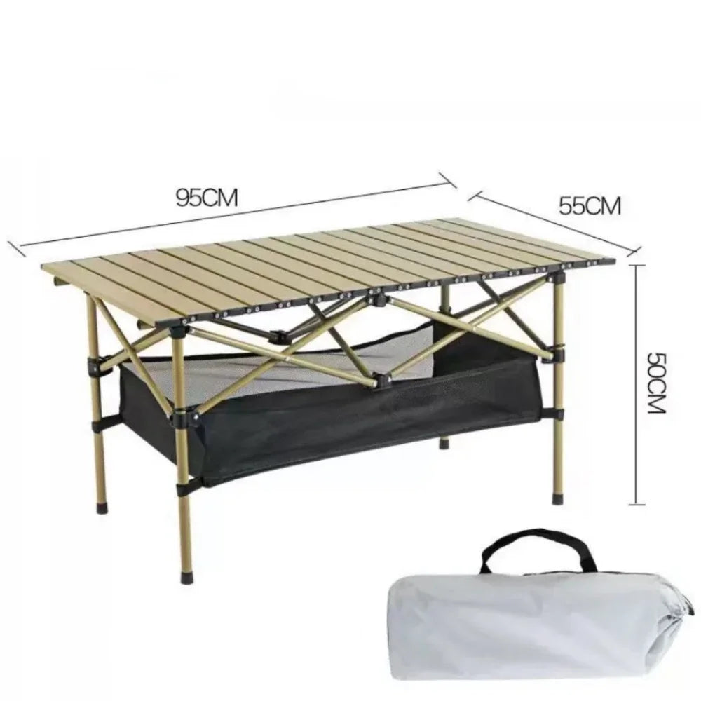 Outdoor Folding Long Table With Storage