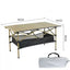 Outdoor Folding Long Table With Storage