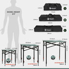 Folding Camping Square Table with Carry Bag