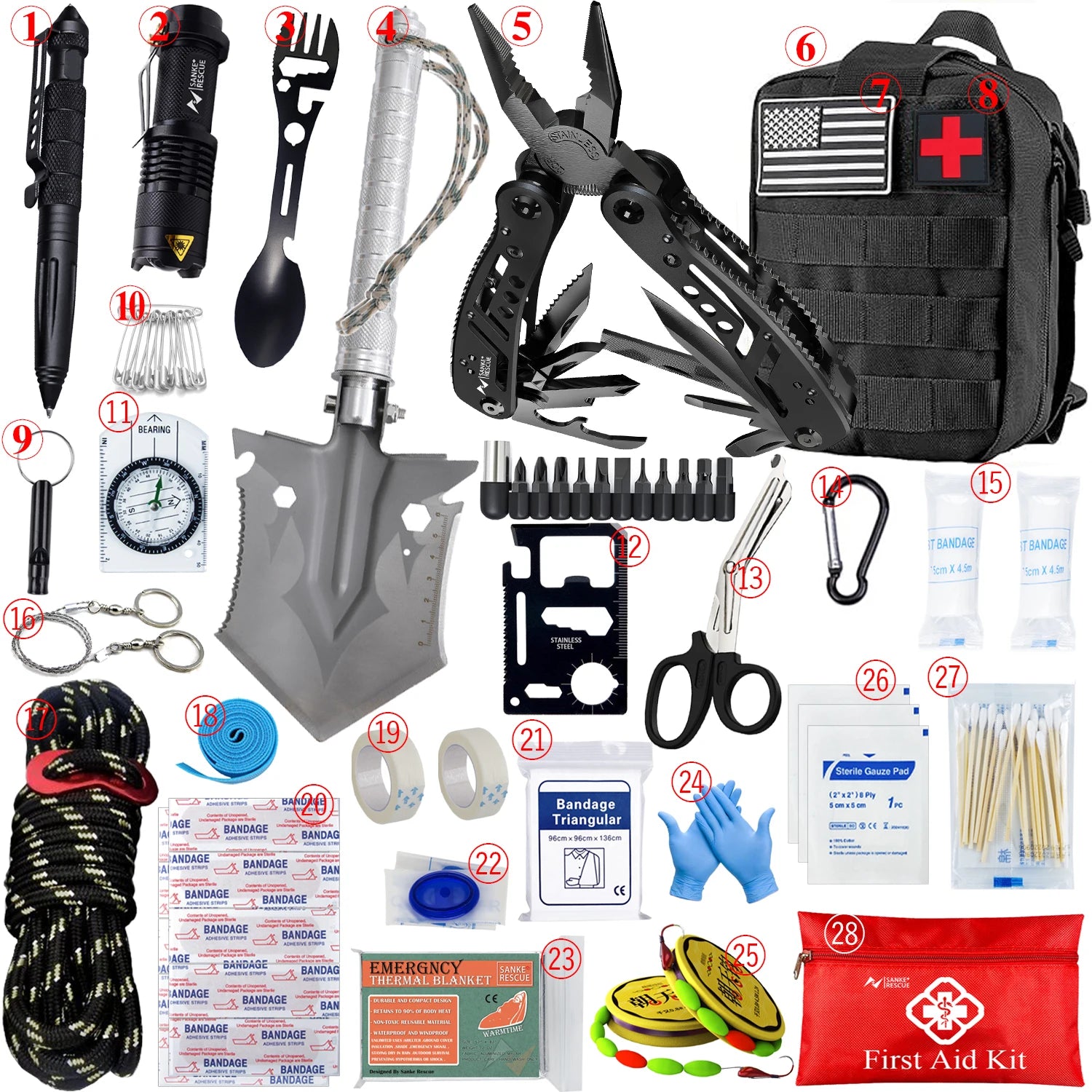 Car Survival First Aid Kit Full Set