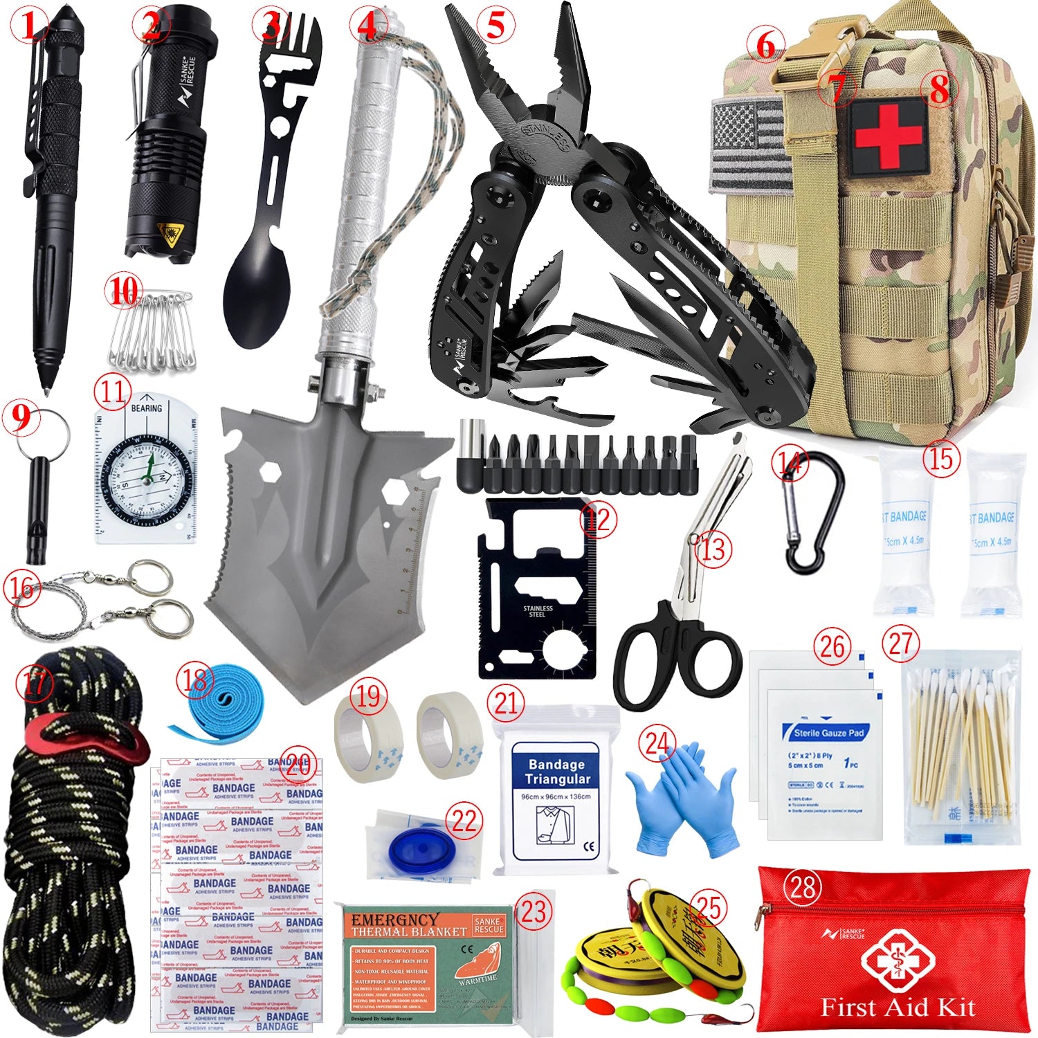 Car Survival First Aid Kit Full Set