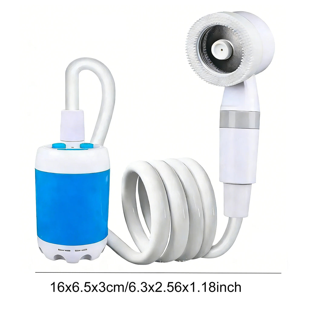 Portable Camping Shower Rechargeable – Luna Outdoors USB Shower Pump, 2 Flow Speeds