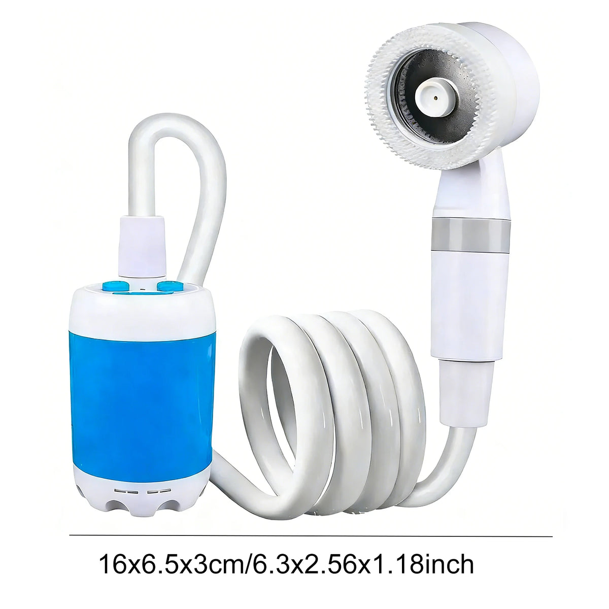 Portable Camping Shower Rechargeable – Luna Outdoors USB Shower Pump, 2 Flow Speeds