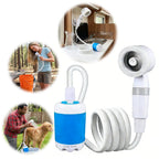Portable Camping Shower Rechargeable – Luna Outdoors USB Shower Pump, 2 Flow Speeds