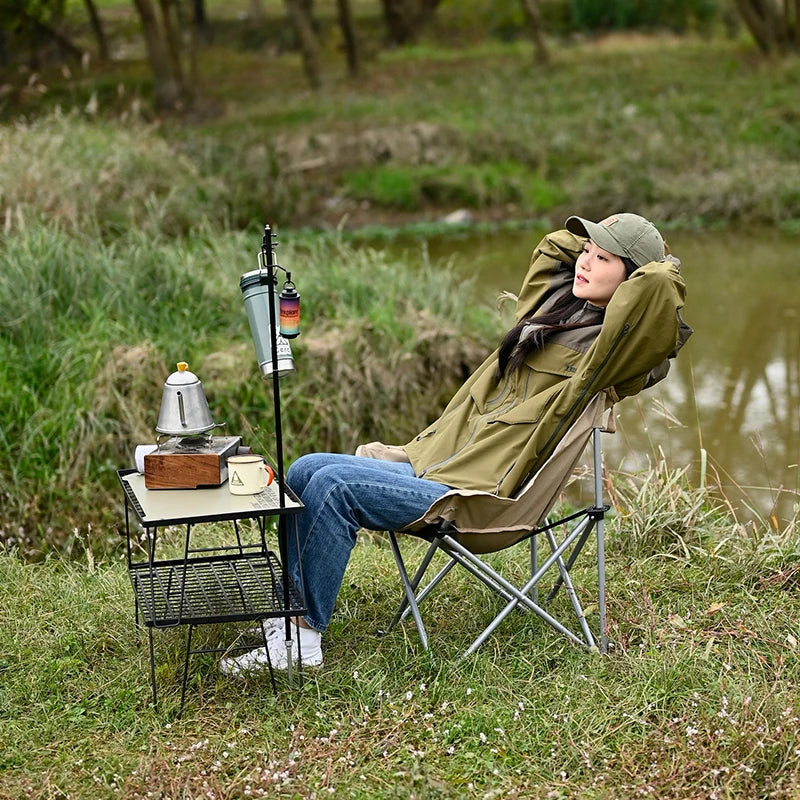 Outdoor Portable Folding Moon Chair